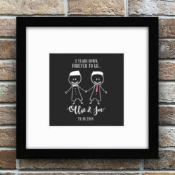 Mr & Mr Anniversary Gift in Box Frame