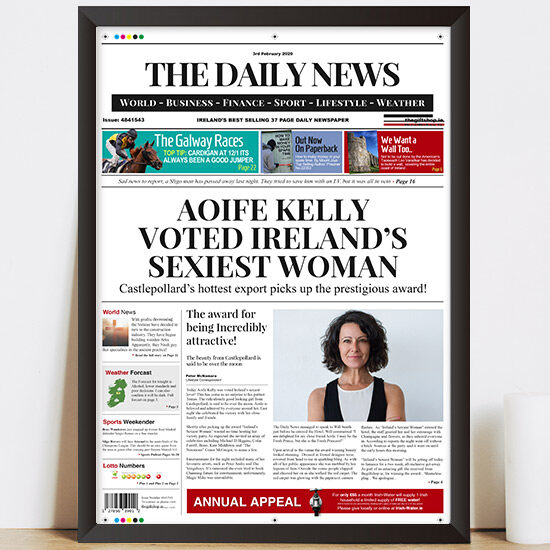 Ireland's Sexiest Woman (Spoof Newspaper)