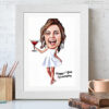 Party Girl Caricature