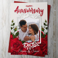 Happy Anniversary Photo Upload (Personalise)