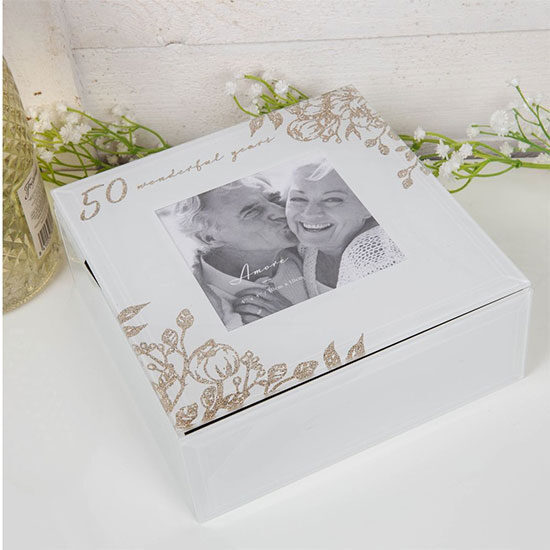 50th keepsake box