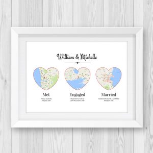 Three Hearts Engagement Gift