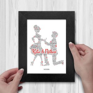 On One Knee Personalised Print 6"x8" (15cmx20cm)