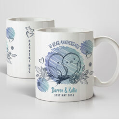 True Love Birds Anniversary Mugs