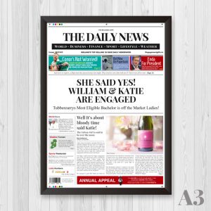 Personalised Daily News Cover Print