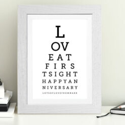 Love at First Sight Anniversary Print