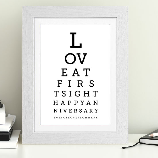 Love at First Sight Anniversary Print