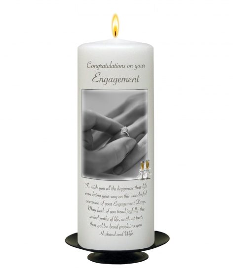 Engagement Candle Black
