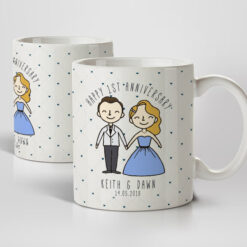 Happy Anniversary Mugs (Customisable)