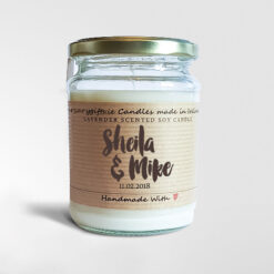 Personalised Soy Anniversary Candle