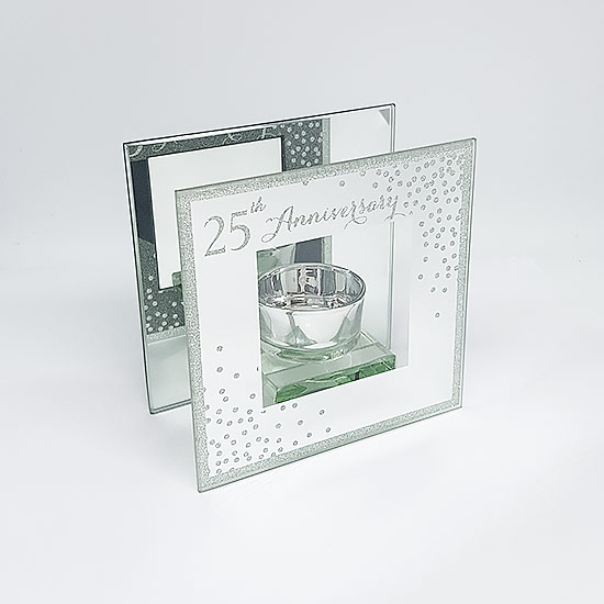 25th Sparkle Anniversary T Light Holder