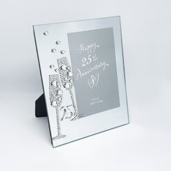 Crystal Flutes 25th Anniversary Frame
