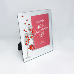 Crystal Flutes 40th Anniversary Frame