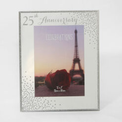 Celebrations Sparkle Frame 5" x 7" - 25th Anniversary