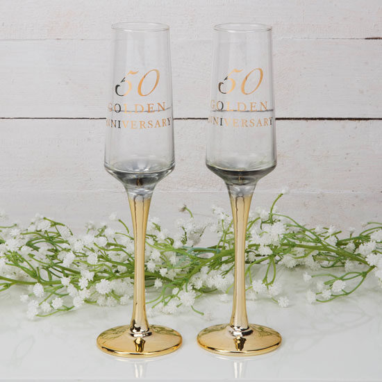 50th Anniversary Straight Flute Set of 2