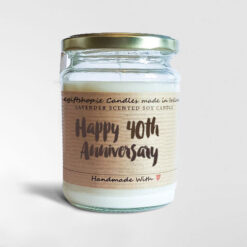 40th anniversary candle