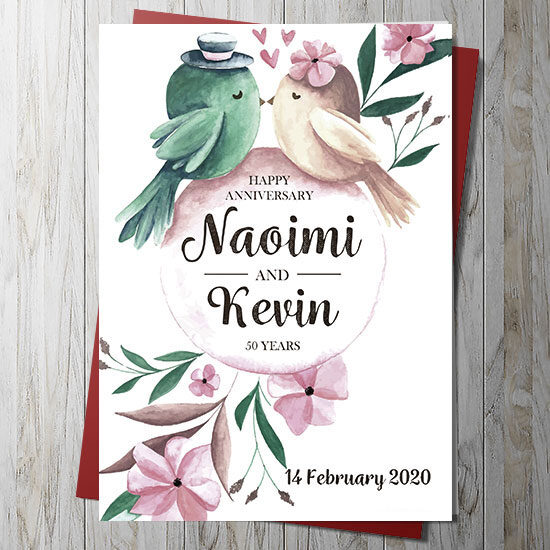 50th anniversary card