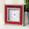 Celebrations Crystal Border Mantel Clock - 40th Anniversary
