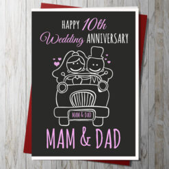 Happy Wedding Anniversary Card (Personalise)