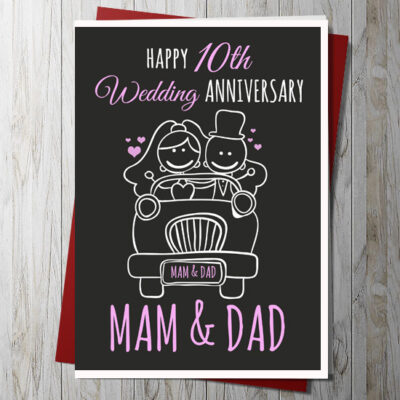 Happy Wedding Anniversary Card (Personalise)