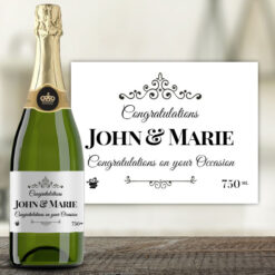 Personalised Celebratory Champagne Bottle