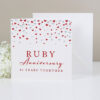 Ruby Anniversary Card 40 Years