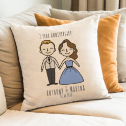 Personalised Anniversary Cushion