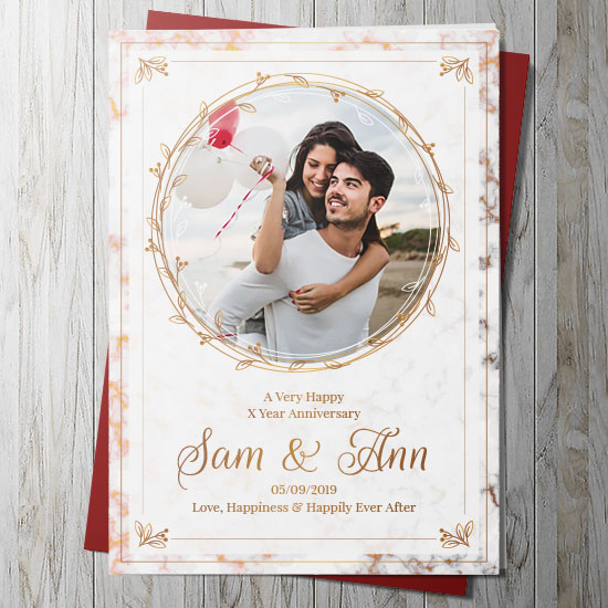 Anniversary Card upload your image 3