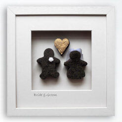 Bride & Groom - Large Bog Buddies With Gold heart