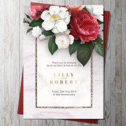 Floral Anniversary Card