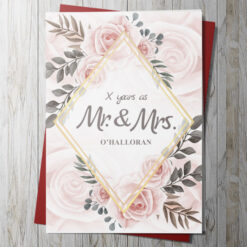 Mr and Mrs Anniversary Card