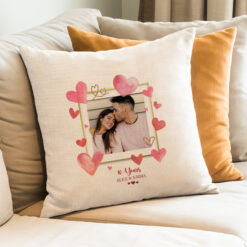 Photo Upload Anniversary Cushion