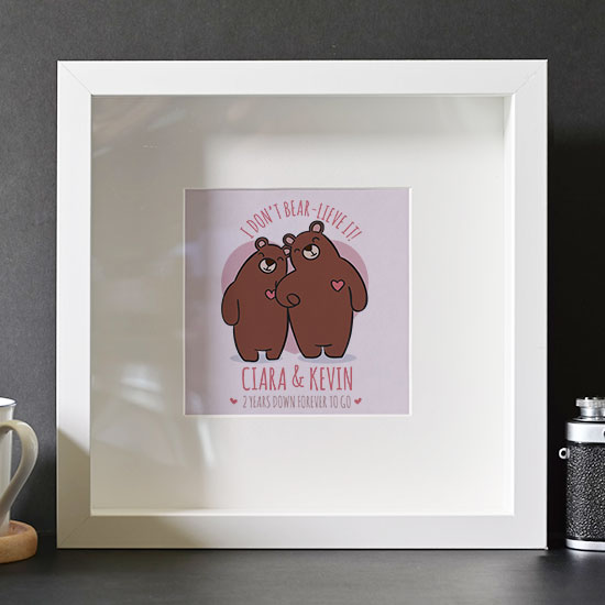I Don't Bear-lieve it Framed Print
