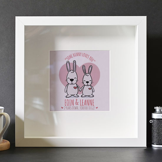 Some Bunny Loves You Framed Print