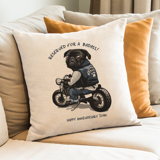 Reserved For a Badass Cushion