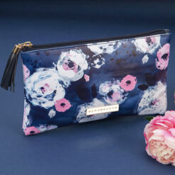 Blue Leatherette Cosmetic Bag from Swan Lake