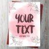 Add Your Own Text Card 1 - RED