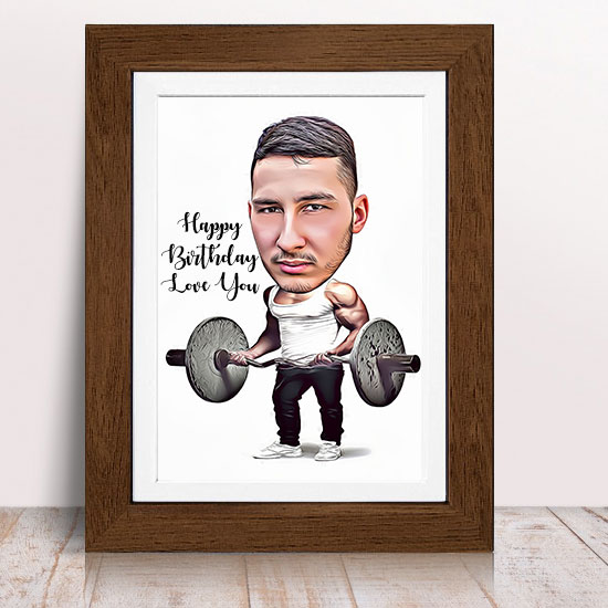 The Fit Fella Caricature