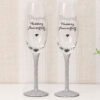 Champagne Flutes Set of Two - Diamond Wedding Anniversary