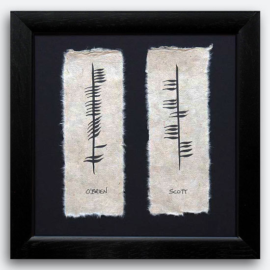 2 Name Plaque Ogham