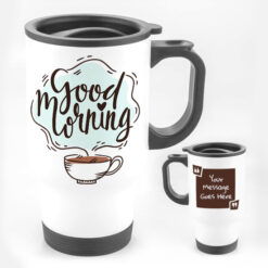 Personalised Good Morning Travel Mug (Stainless Steel)
