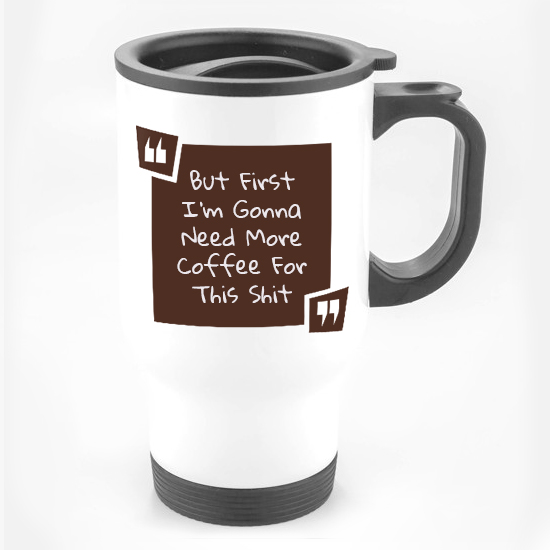 Personalised Good Morning Travel Mug (Stainless Steel) - Image 2