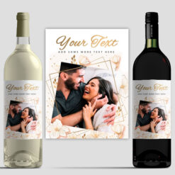 Personalised Photo Upload Wine