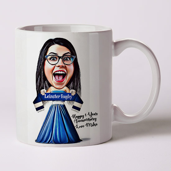 The Fan Caricature For Her (GAA, County, Local teams, Football or Rugby) - Image 6