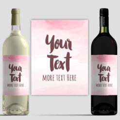Your Own Text Wine - Red