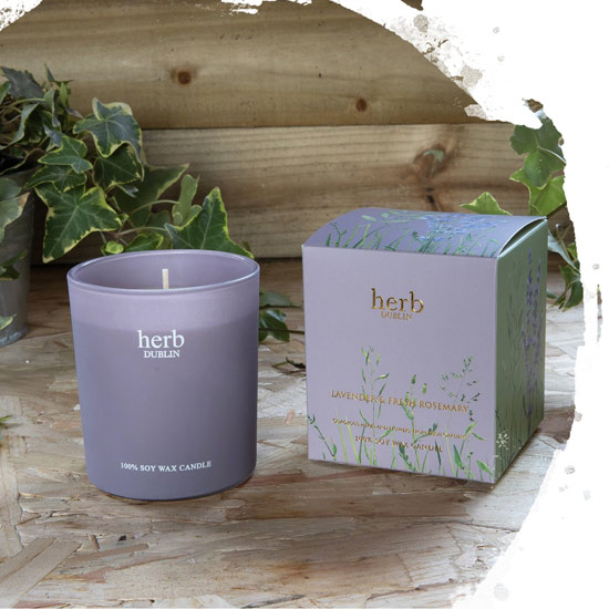 Herb Lavender Boxed Candle