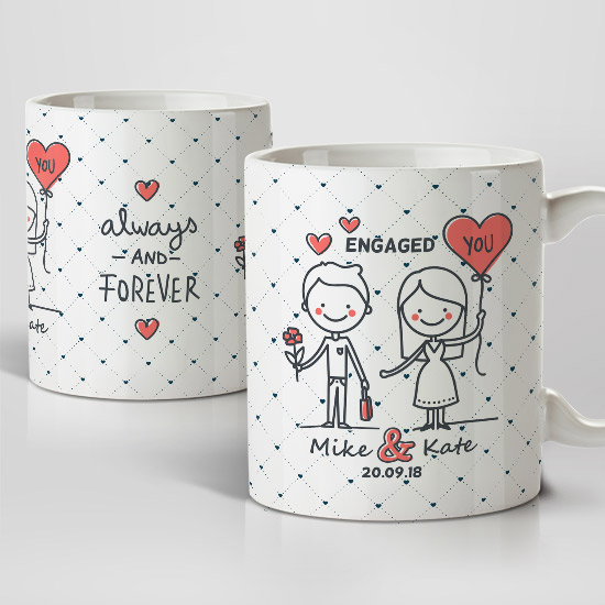 Always & Forever Mugs (Personalise) - Image 2
