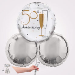 50th Anniversary Foil Balloon Bouquet