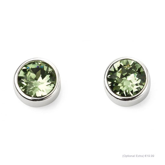 August Birthstone and engravable disc necklace - Image 3