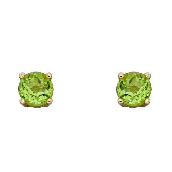 August Birthstone - 9ct Gold stud earrings